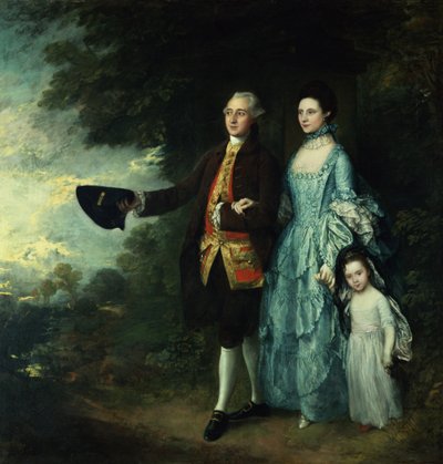 Herr und Frau George Byam und ihre älteste Tochter Selina, ca. 1764 von Thomas Gainsborough